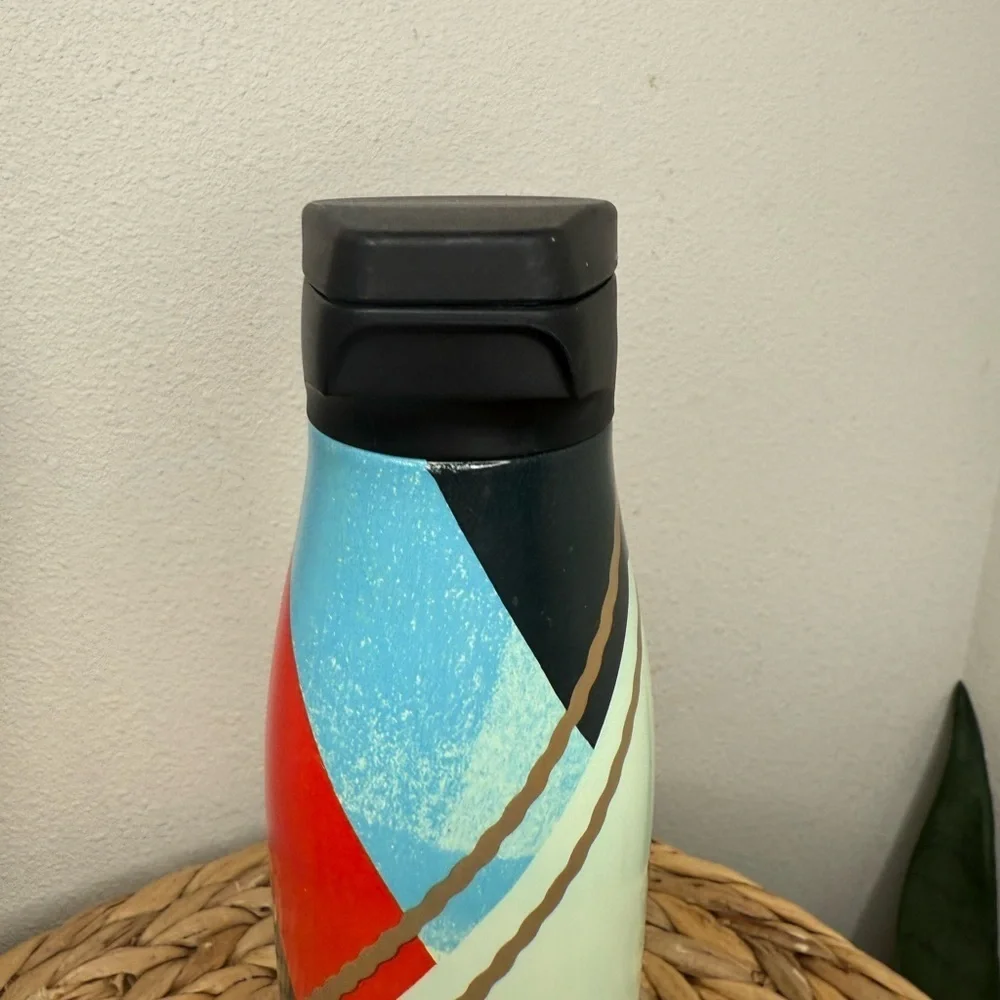 Starbucks Reserve Water Bottle 2020 Woven Tapestry Magnetic Lid Stainless Steel